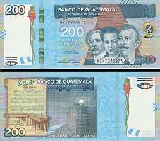 *200 Quetzales Guatemala 2020, P120 UNC - Kliknutím na obrázok zatvorte -